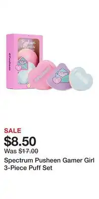 Ulta Beauty Spectrum Pusheen Gamer Girl 3-Piece Puff Set offer