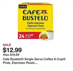 Office Depot Cafe Bustelo Single-Serve Coffee K-Cup Pods, Espresso Roast, Carton Of 24 offer