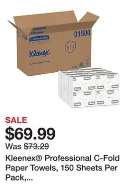 Office Depot Kleenex Professional C-Fold Paper Towels, 150 Sheets Per Pack, Case of 16 Packs offer