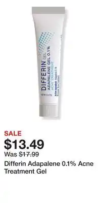 Ulta Beauty Differin Adapalene 0.1% Acne Treatment Gel offer