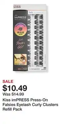 Ulta Beauty Kiss imPRESS Press-On Falsies Eyelash Curly Clusters Refill Pack offer