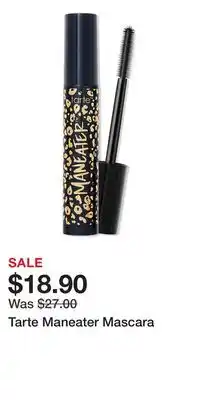 Ulta Beauty Tarte Maneater Mascara offer