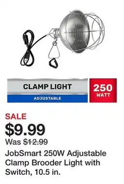 Tractor Supply Company JobSmart 250W Adjustable Clamp Brooder Light with Switch, 10.5 in offer