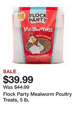 Tractor Supply Company Flock Party Mealworm Poultry Treats, 5 lb offer