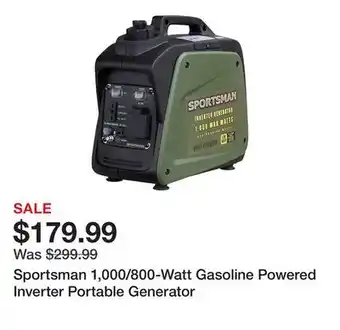 Tractor Supply Company Sportsman 1,000/800-Watt Gasoline Powered Inverter Portable Generator offer