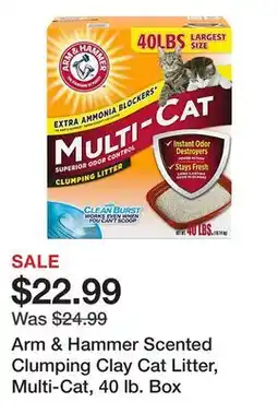 Tractor Supply Company Arm & Hammer Scented Clumping Clay Cat Litter, Multi-Cat, 40 lb. Box offer