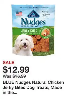 Tractor Supply Company BLUE Nudges Natural Chicken Jerky Bites Dog Treats, Made in the USA, Bite-Sized Pieces, 16 oz offer