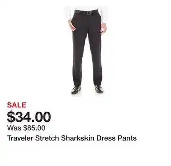 Belk Traveler Stretch Sharkskin Dress Pants offer