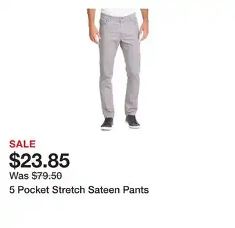 Belk 5 Pocket Stretch Sateen Pants offer