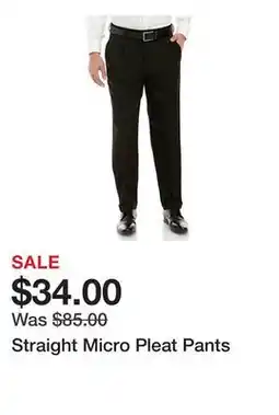 Belk Straight Micro Pleat Pants offer