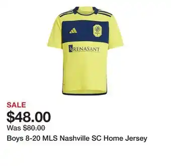 Belk Boys 8-20 MLS Nashville SC Home Jersey offer