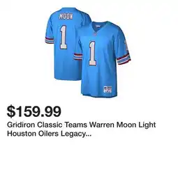 Belk Gridiron Classic Teams Warren Moon Light Houston Oilers Legacy Replica Jersey offer