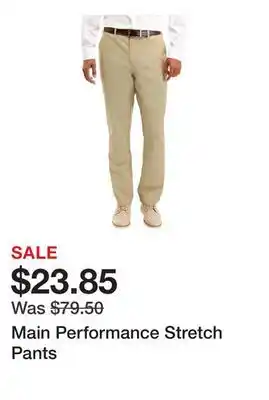 Belk Main Performance Stretch Pants offer