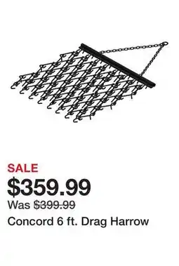 Tractor Supply Company Concord 6 ft. Drag Harrow offer