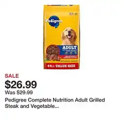 Tractor Supply Company Pedigree Complete Nutrition Adult Grilled Steak and Vegetable Recipe Dry Dog Food offer