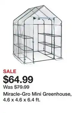 Tractor Supply Company Miracle-Gro Mini Greenhouse, 4.6 x 4.6 x 6.4 ft offer