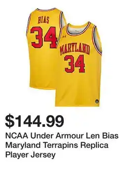 Belk NCAA Under Armour Len Bias Maryland Terrapins Replica Player Jersey offer