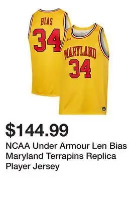 Belk NCAA Under Armour Len Bias Maryland Terrapins Replica Player Jersey offer