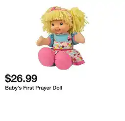 Belk Baby's First Prayer Doll offer