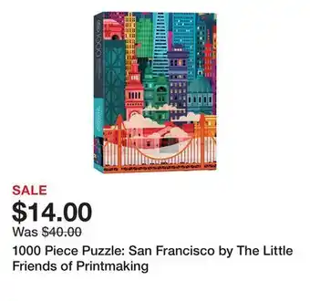 Belk 1000 Piece Puzzle: San Francisco by The Little Friends of Printmaking offer