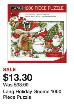 Belk Lang Holiday Gnome 1000 Piece Puzzle offer