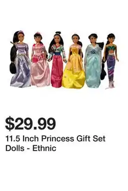 Belk 11.5 Inch Princess Gift Set Dolls - Ethnic offer