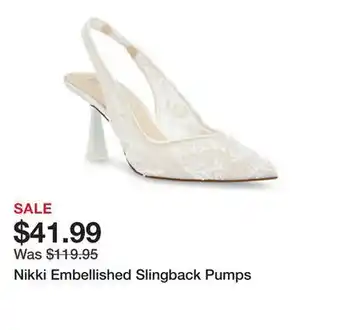 Belk Nikki Embellished Slingback Pumps offer