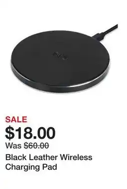 Belk Black Leather Wireless Charging Pad offer