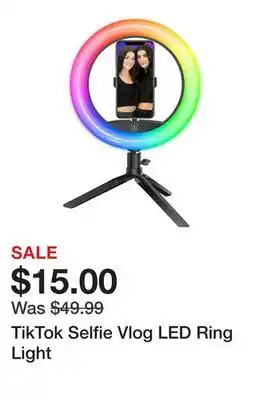 Belk TikTok Selfie Vlog LED Ring Light offer