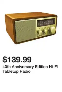 Belk 40th Anniversary Edition Hi-Fi Tabletop Radio offer