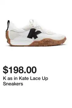 Belk K as in Kate Lace Up Sneakers offer