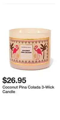 Bath & Body Works Coconut Pina Colada 3-Wick Candle offer