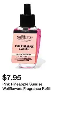 Bath & Body Works Pink Pineapple Sunrise Wallflowers Fragrance Refill offer