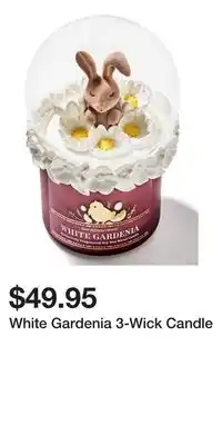 Bath & Body Works White Gardenia 3-Wick Candle offer