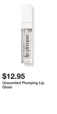 Bath & Body Works Unscented Plumping Lip Gloss offer