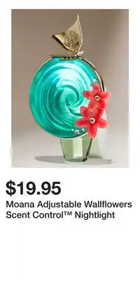 Bath & Body Works Moana Adjustable Wallflowers Scent Control Nightlight offer