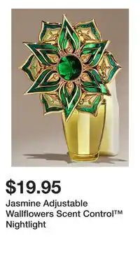 Bath & Body Works Jasmine Adjustable Wallflowers Scent Control Nightlight offer