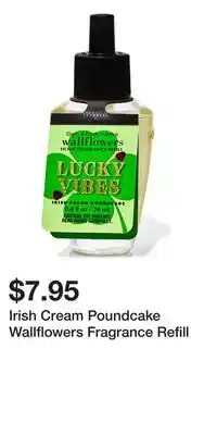 Bath & Body Works Irish Cream Poundcake Wallflowers Fragrance Refill offer