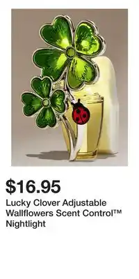 Bath & Body Works Lucky Clover Adjustable Wallflowers Scent Control Nightlight offer