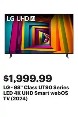 Best Buy LG - 98 Class UT90 Series LED 4K UHD Smart webOS TV (2024) offer