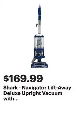 Best Buy Shark - Navigator Lift-Away Deluxe Upright Vacuum with Anti-Allergen Complete Seal - Blue offer