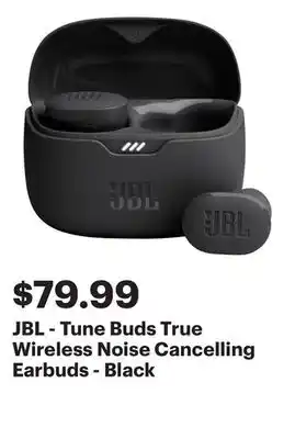 Best Buy JBL - Tune Buds True Wireless Noise Cancelling Earbuds - Black offer