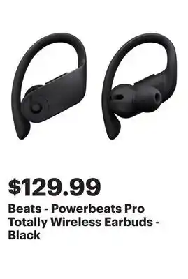 Best Buy Beats - Powerbeats Pro Totally Wireless Earbuds - Black offer