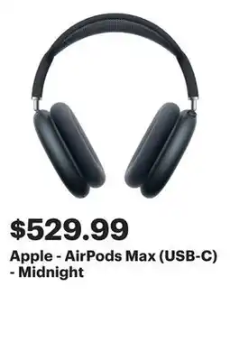 Best Buy Apple - AirPods Max (USB-C) - Midnight offer