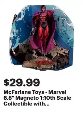 Best Buy McFarlane Toys - Marvel 6.8 Magneto 1:10th Scale Collectible with Scene - Wave 2 (X-Men #1) offer