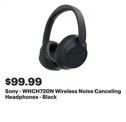 Best Buy Sony - WHCH720N Wireless Noise Canceling Headphones - Black offer