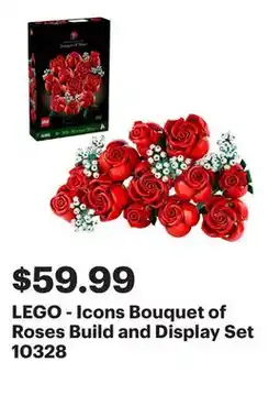 Best Buy LEGO - Icons Bouquet of Roses Build and Display Set 10328 offer