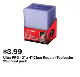 Best Buy Ultra PRO - 3 x 4 Clear Regular Toploader 25-count pack offer