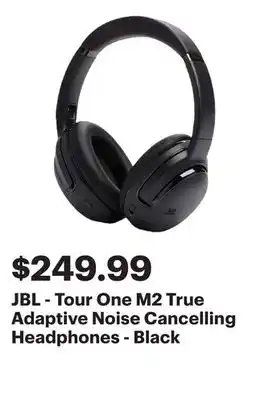 Best Buy JBL - Tour One M2 True Adaptive Noise Cancelling Headphones - Black offer