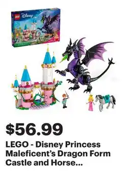 Best Buy LEGO - Disney Princess Maleficent's Dragon Form Castle and Horse Toy 43240 offer